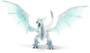 Schleich Eldrador Creatures Ice Dragon Toy Action Figure for Kids Ages 7-12,Blue, White