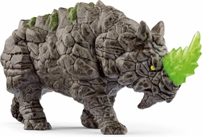 Schleich Eldrador Creatures - Stone Battle Rhino Figurine - Fantasy Rhinoceros for Boys and Girls - Durable Rock Beast Figures for Imaginative Play - Monster Toys for Kids Ages 7  | 70157