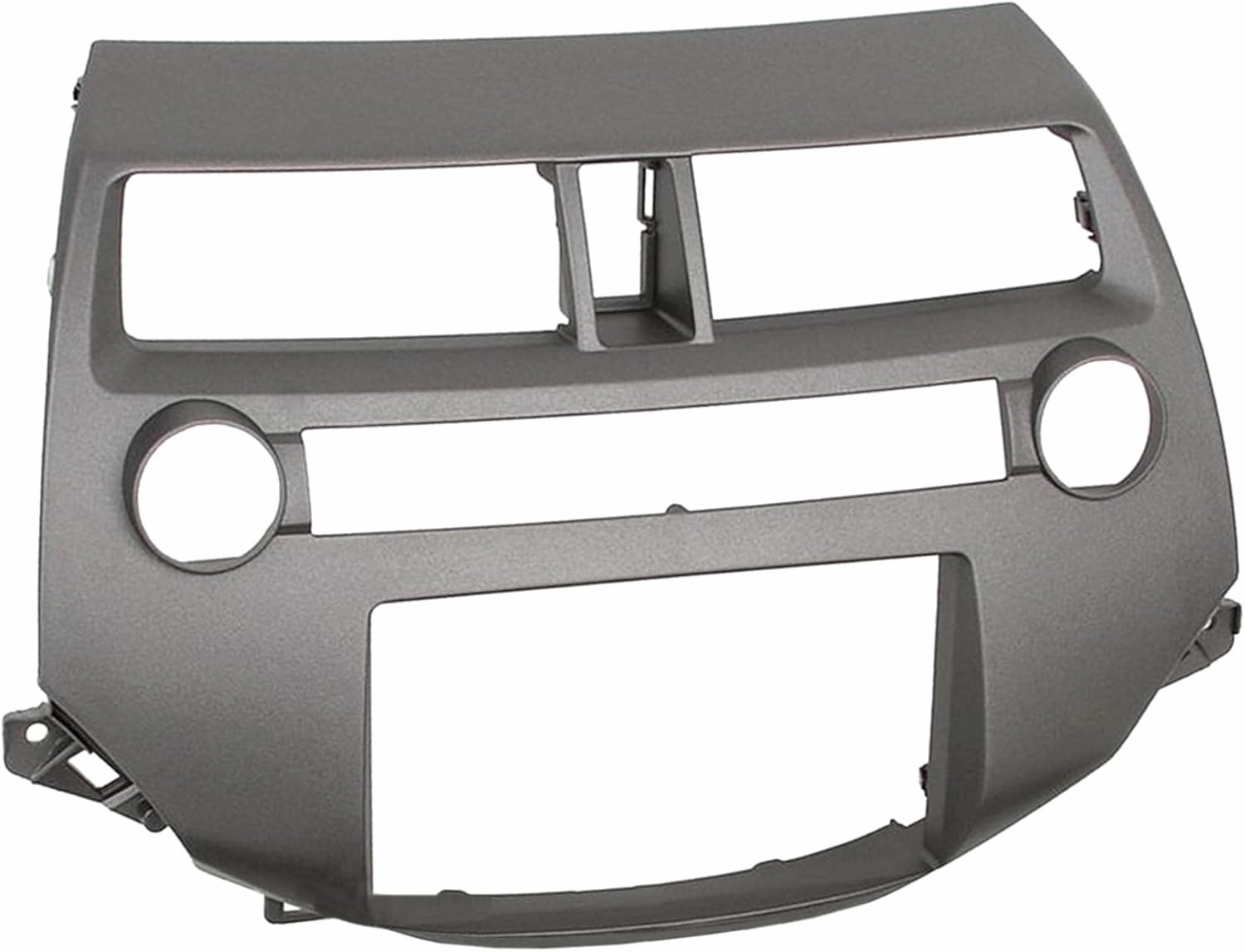 Scosche HA1707DGB Compatible with 2008-12 Honda Accord ISO Double DIN & DIN Pocket Dash Kit; Dk Gray