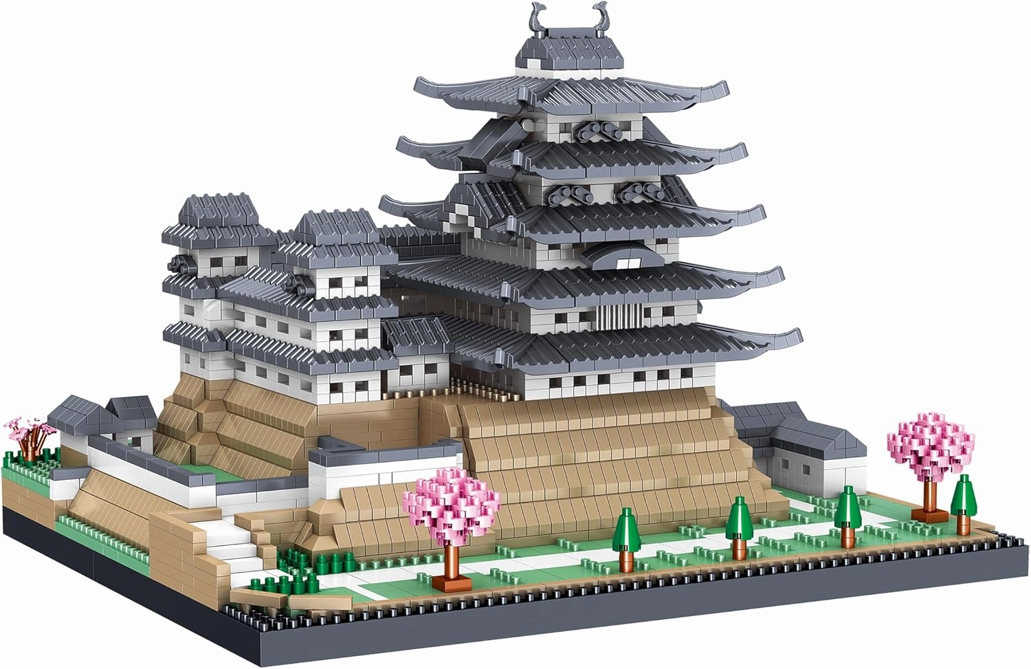SEMKY Micro Mini Blocks Himeji Castle Famous Landmark Model Set,(3037Pieces) -Building and Architecture Toys Gifts for Kid and Adult