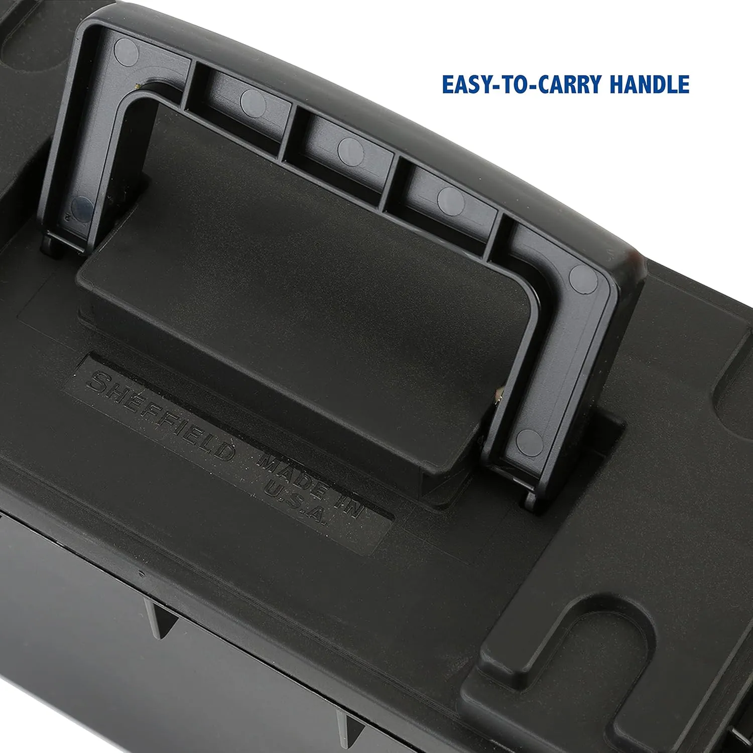 Sheffield 12629 Ammo Storage Box, Stackable .30 Cal Field Boxes, Water and Dust Resistant, Lockable, Made in USA, Black (Pack of 6)