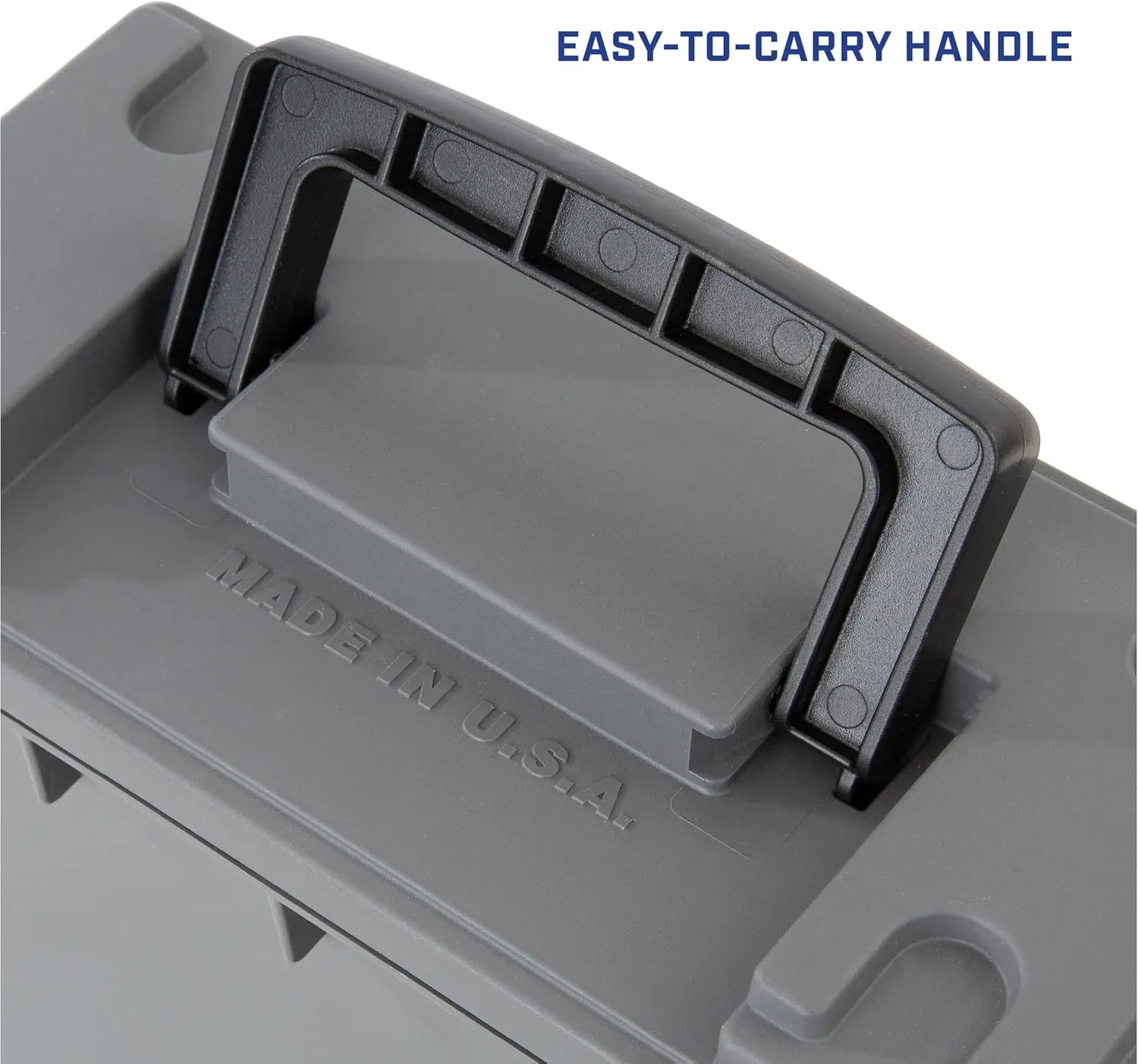 Sheffield 12792 2-Pack Ammo Storage Box, Stackable .30 Cal Field Boxes, Water and Dust Resistant, Lockable Storage Box with Handle, Secures Hunting Gear, Supplies, and Bullets, Made in The USA, Gray