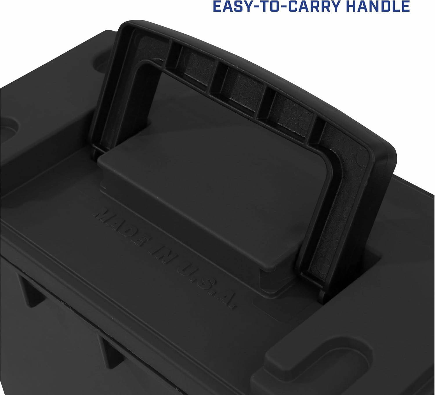 Sheffield 12790 2-Pack Ammo Storage Box, Stackable .30 Cal Field Boxes, Water and Dust Resistant, Lockable Storage Box with Handle, Secures Hunting Gear, Supplies, and Bullets, Made in The USA, Black