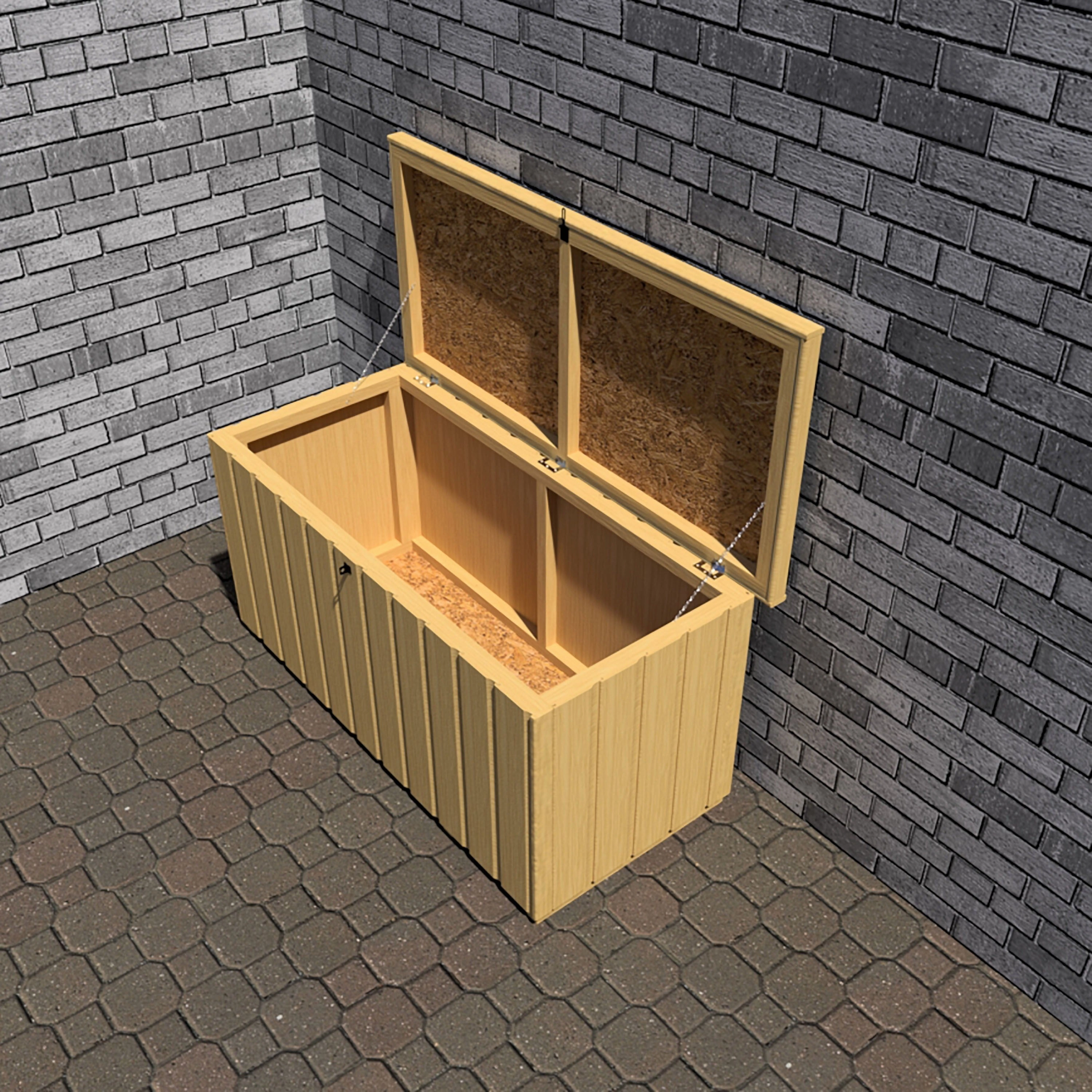 Shire Sherringham 4' 3" x 1' 11" Flat Garden Store - Premium Dip Treated Shiplap