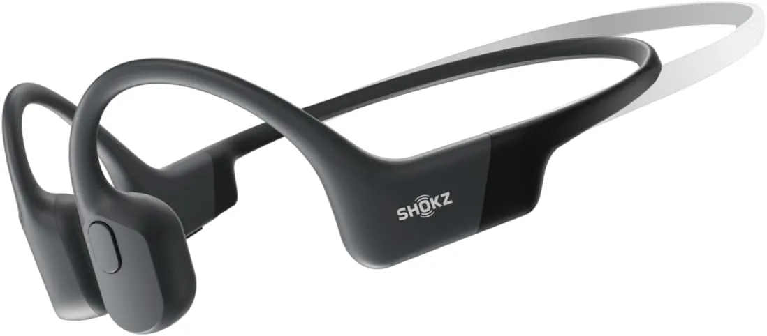 SHOKZ OpenRun Mini (AfterShokz Aeropex Mini) -Bone Conduction Open-Ear Bluetooth Sport Headphones - Waterproof Wireless Earphones for Workouts and Running - Built-in Mic, with Headband