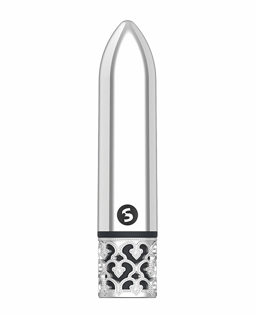Shots Royal Gem Glamour Rechargeable Bullet - Silver