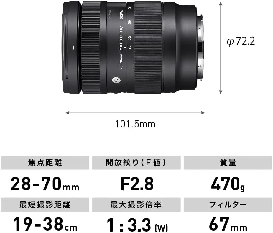 Sigma 28-70mm F2.8 DG DN for Sony E Black