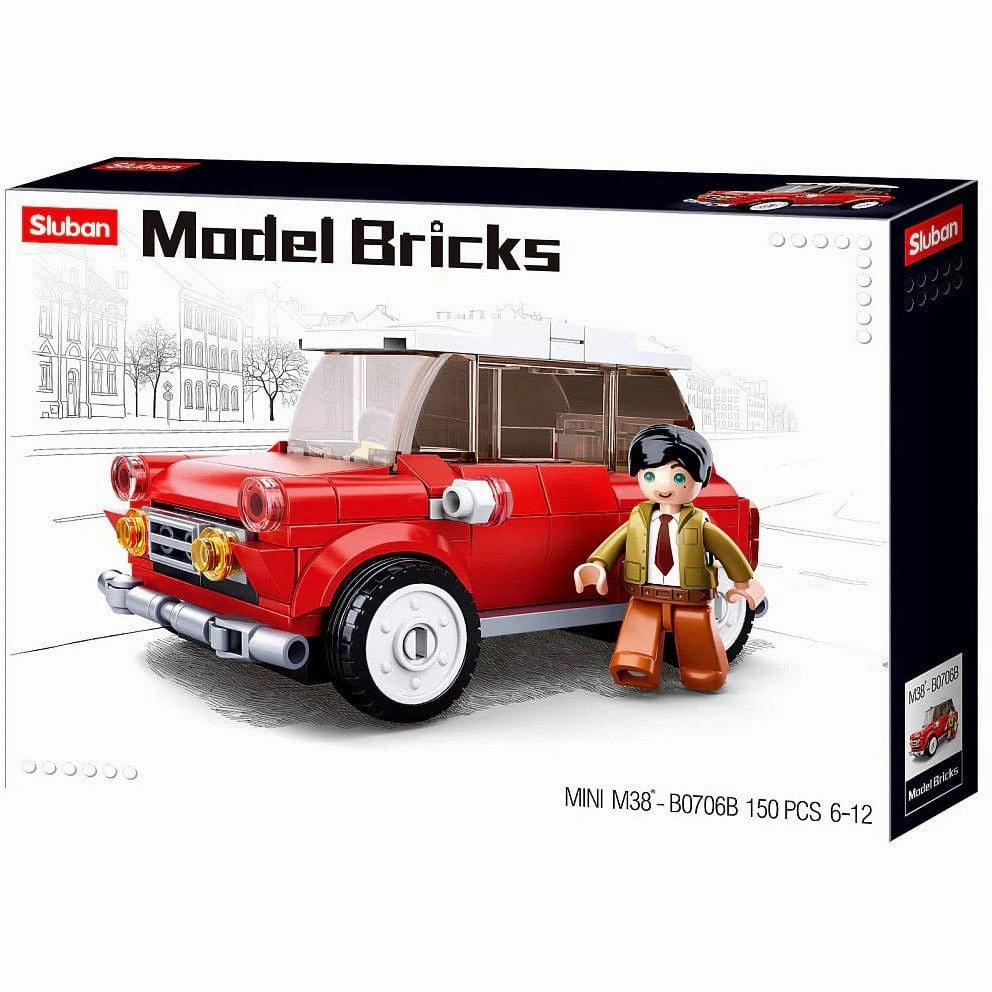 Sluban Model Bricks - Red Mini Car 150Pcs M38-B0706B