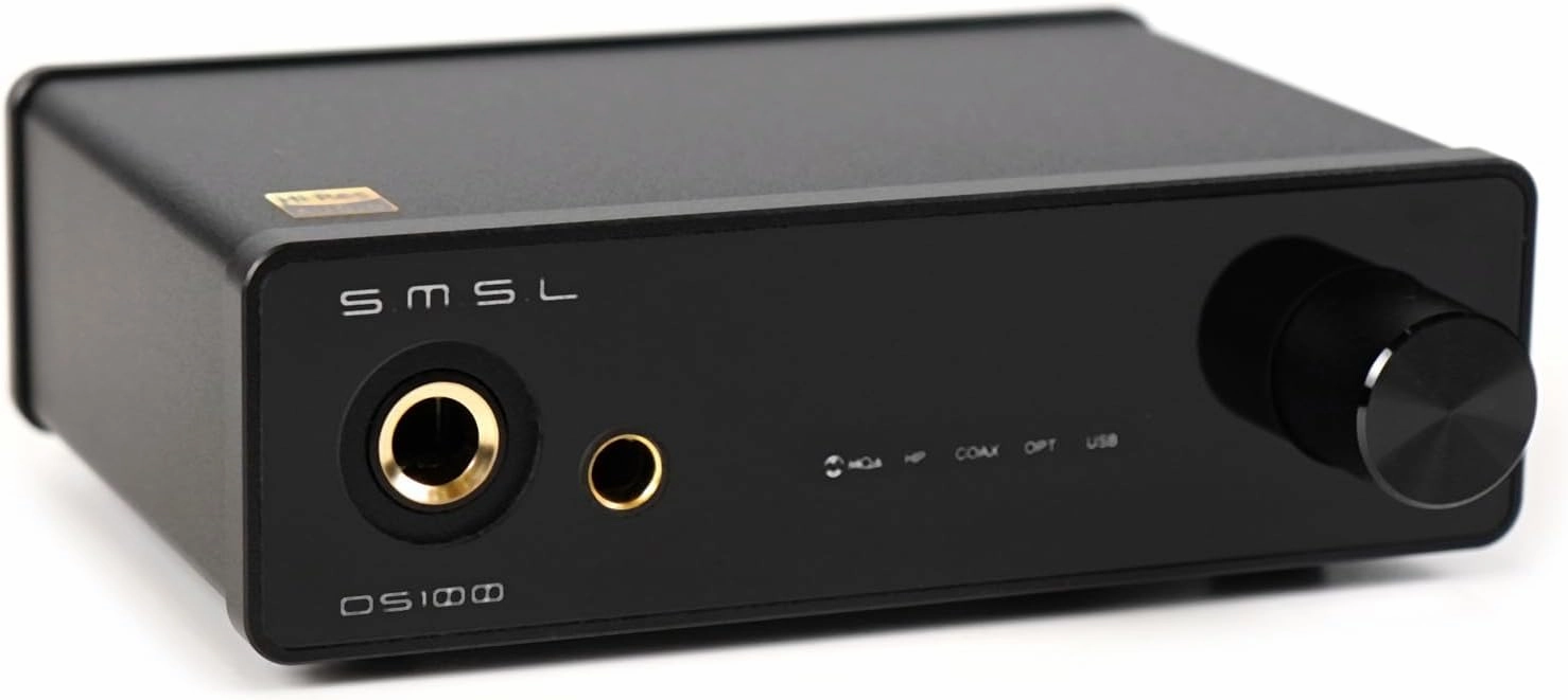 SMSL DS100 MQA MQA-CD DAC Headphone Amp CS43131 Chip 6.35mm & Balanced 4.4mm Headphone Amplifier Mini Audio Decoder USB Optical Coaxial Desktop Stereo DAC XU316 768kHz/32Bit DSD256 for Home Audio