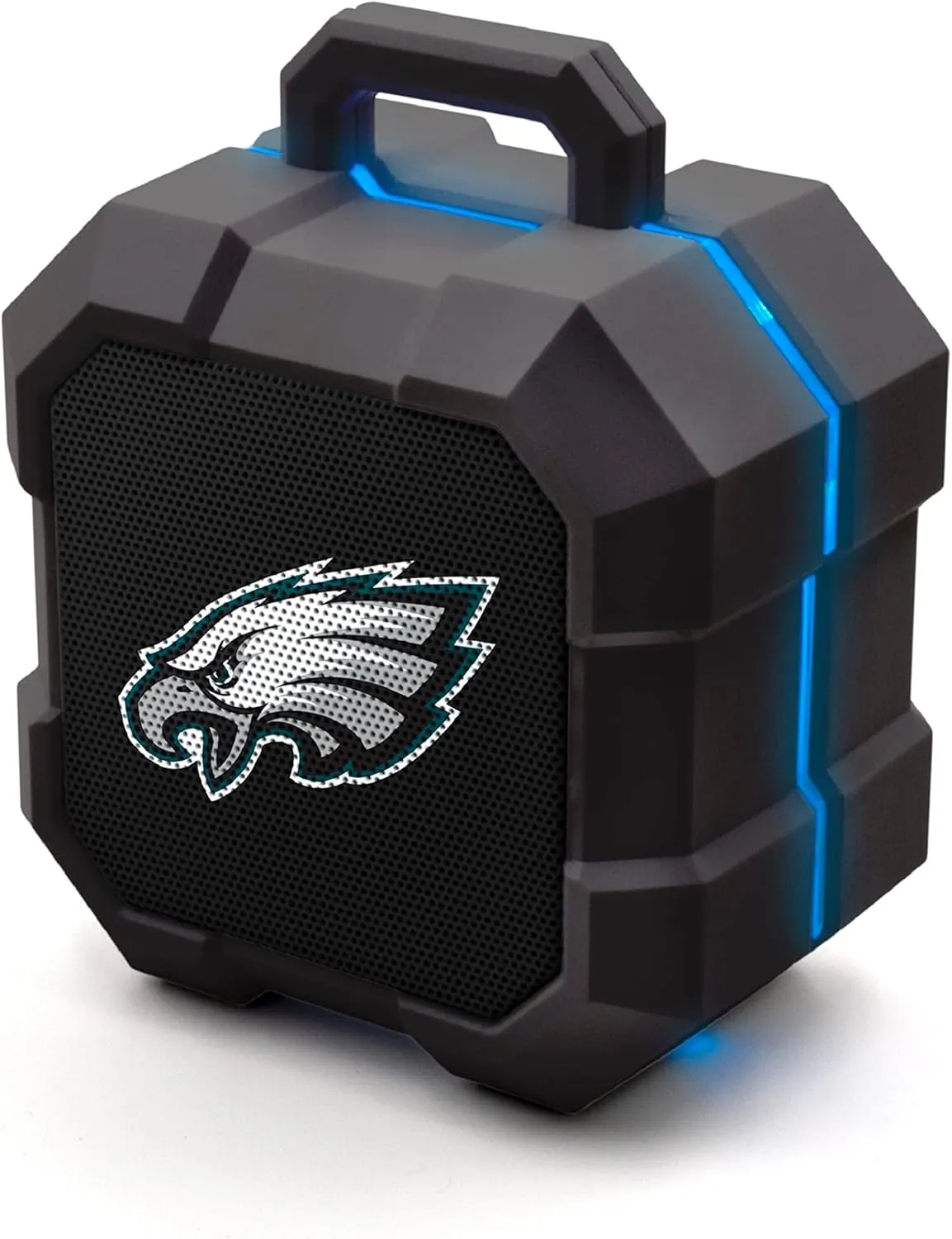 SOAR NFL Shockbox LED Wireless Bluetooth Speaker - Water Resistant IPX4, 5.0 Bluetooth with Over 5 Hours of Play Time - Small Portable Speaker - Officially Licensed NFL, Perfect Home & Outdoor Speaker