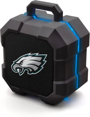 SOAR NFL Shockbox LED Wireless Bluetooth Speaker - Water Resistant IPX4, 5.0 Bluetooth with Over 5 Hours of Play Time - Small Portable Speaker - Officially Licensed NFL, Perfect Home & Outdoor Speaker