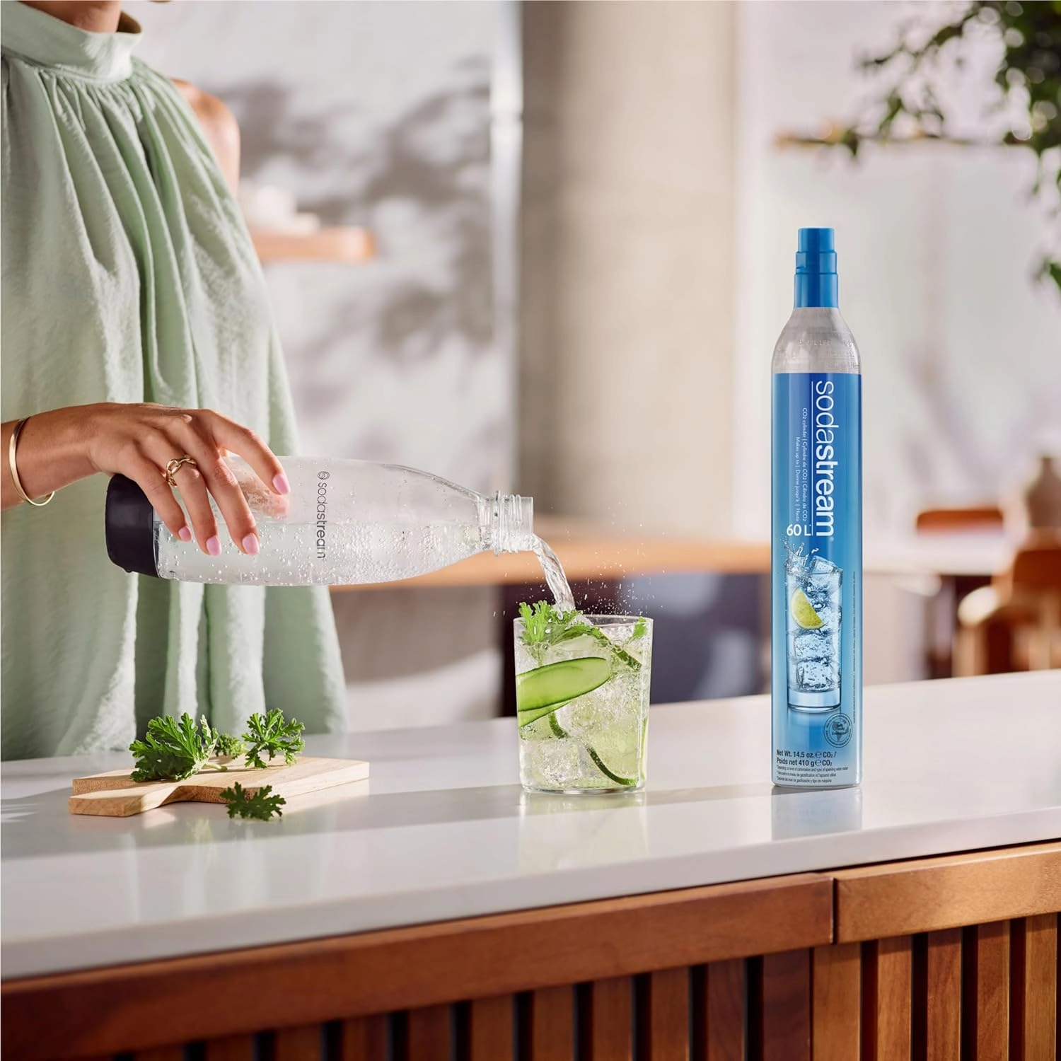 SodaStream CO2 Gas Carbonation Bundle - 3 Cylinders - Blue Screw-in System - Never run out of CO2 Again - Compatible with Fizzi, OneTouch, Jet, Spirit, Penguin, Ninja Thirsti, DrinkMate, Aarke
