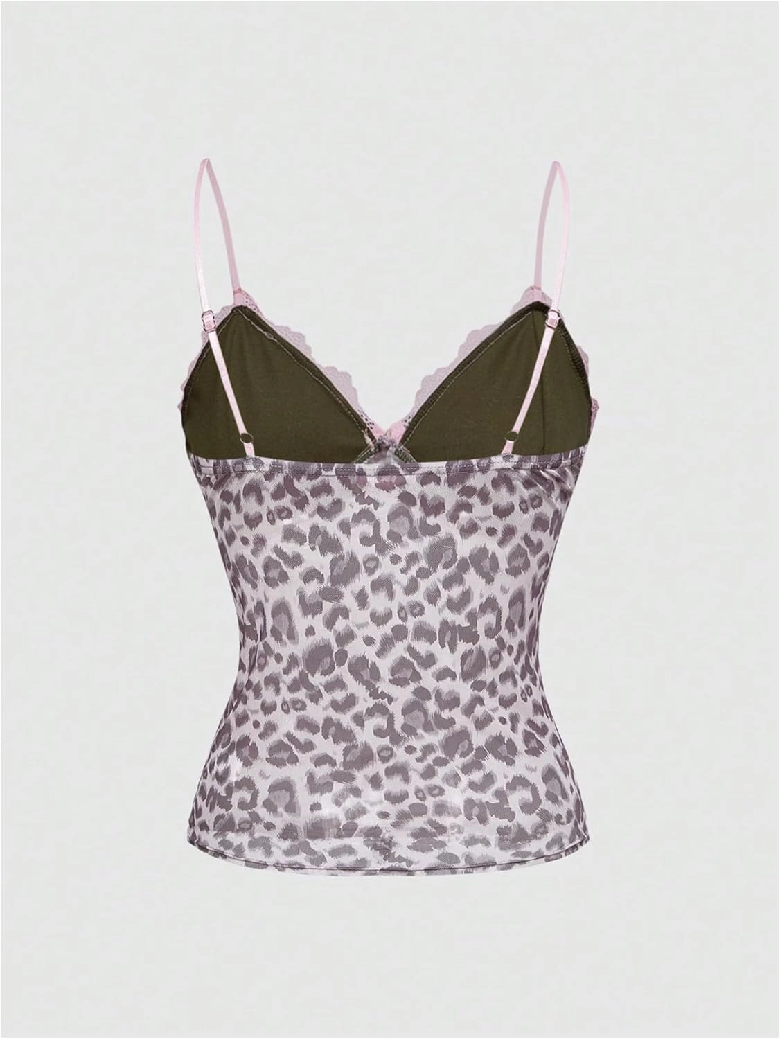 SOLY HUX Women's Lace Camo Print Camisole Tops V Neck Spaghetti Strap Y2k Crop Tops