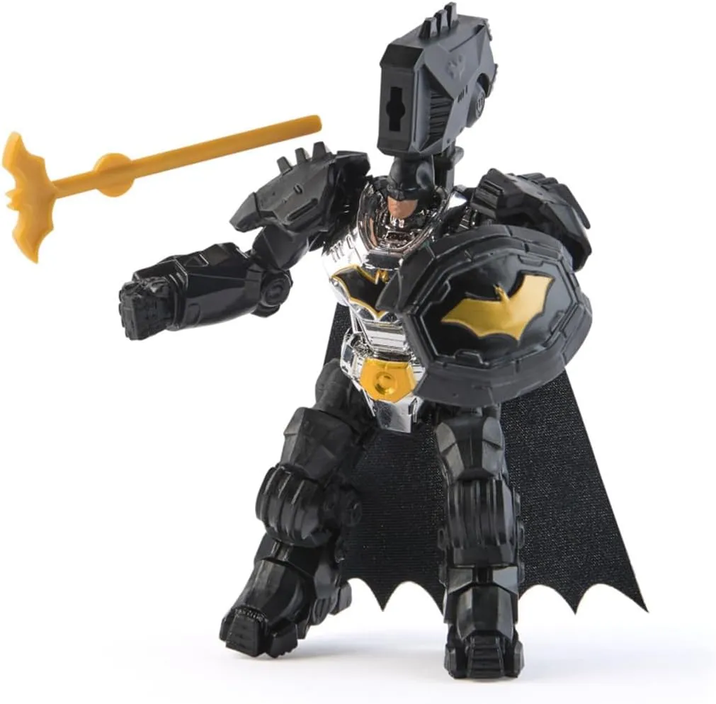 Spin Master DC Comics Metal Force Collection Batman Action Figure Superhero Collectible 11cm with Accessories, Toys for Boys and Girls Ages 4 