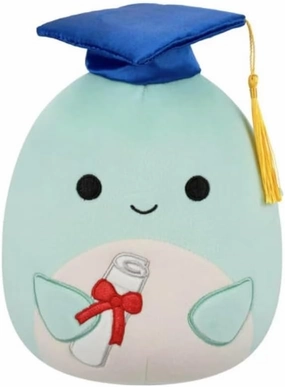 Squishmallows 2025 Original 8-Inch Graduation Squad Plush - Collectible Soft & Squishy Mini Stuffed Animal Toy - Add to Your Squad - Gift for Kids, Girls & Boys (Perry Dolphin)