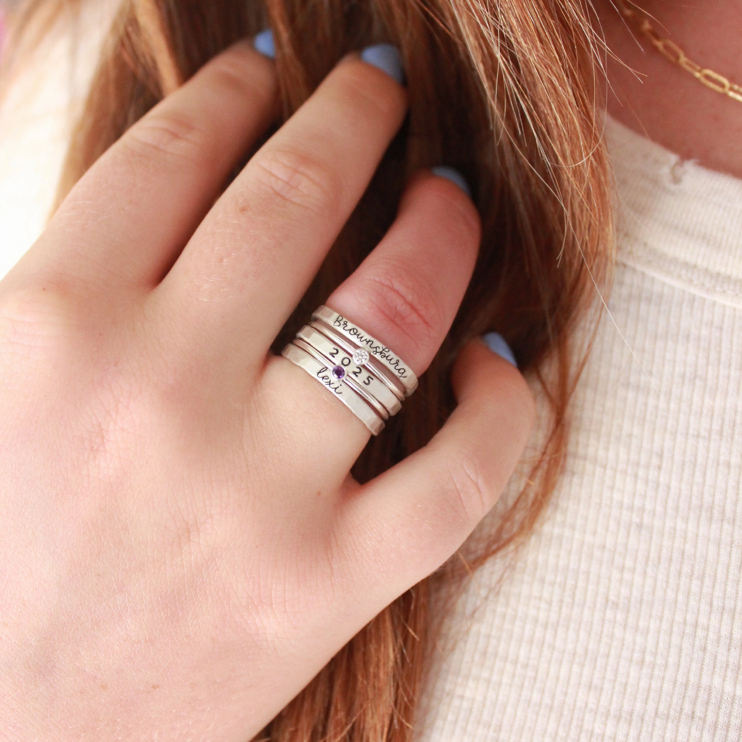 Stackable Class Ring Set