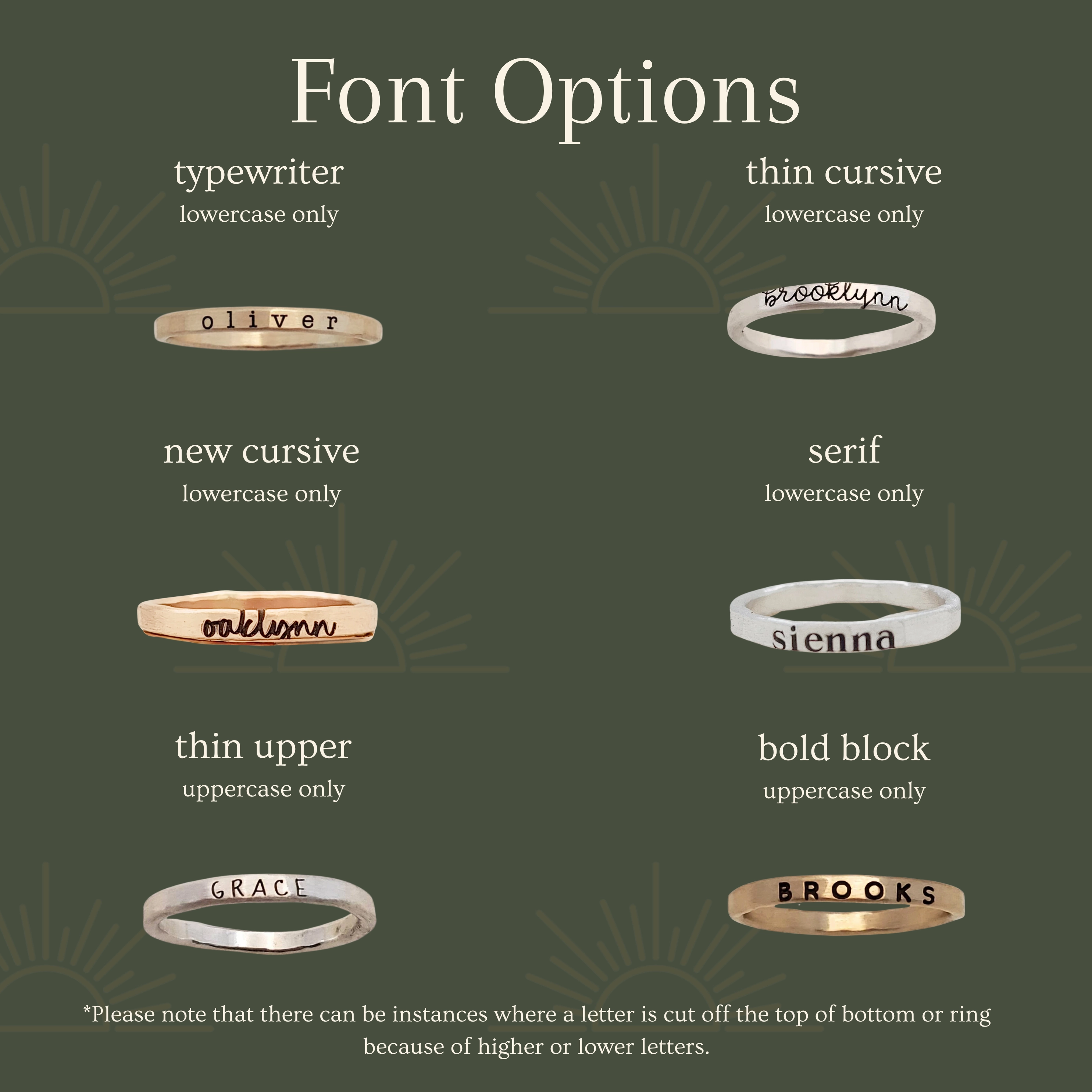 Stackable Class Ring Set
