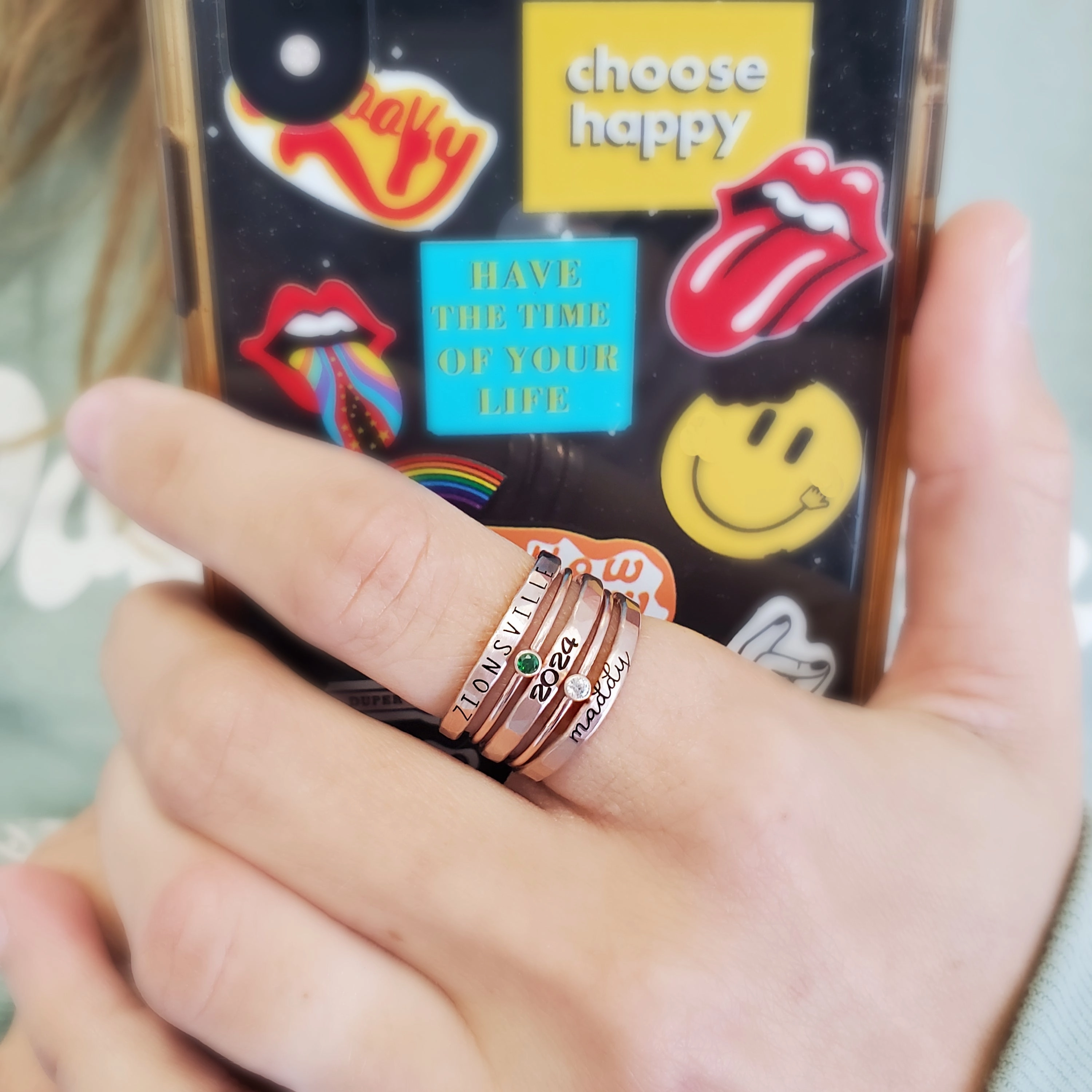 Stackable Class Ring Set