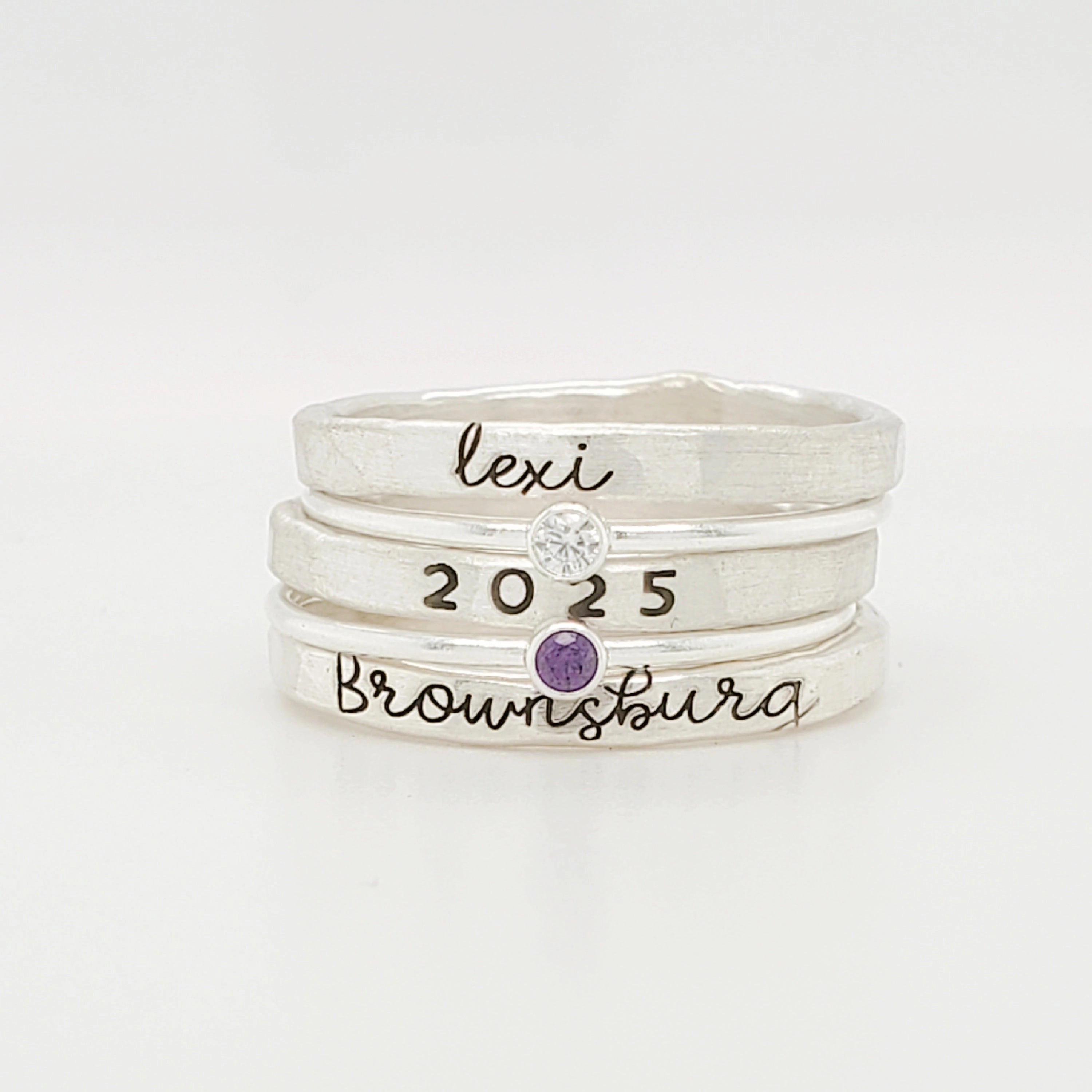 Stackable Class Ring Set