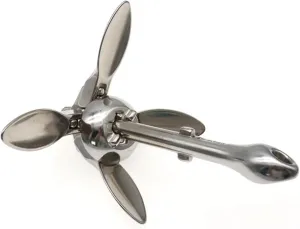 Stainless Steel Durable 1.5 KG/0.7KG Docking Hardware Boat Folding Grapnel Anchor for Boat Marine Yacht Deck Hardware Accessories