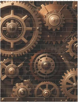 Steampunk Mechanical Gears Building Block Puzzle Personalized Building Bricks for Adults Block Puzzle Building DIY Brick Block Puzzles Valentine's Day Gifts for Home Decor Brick Puzzle