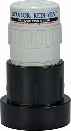Studor 20349 Redi-Vent Air Admittance Valve with ABS Adapter, 1-1/2- or 2-Inch Connection
