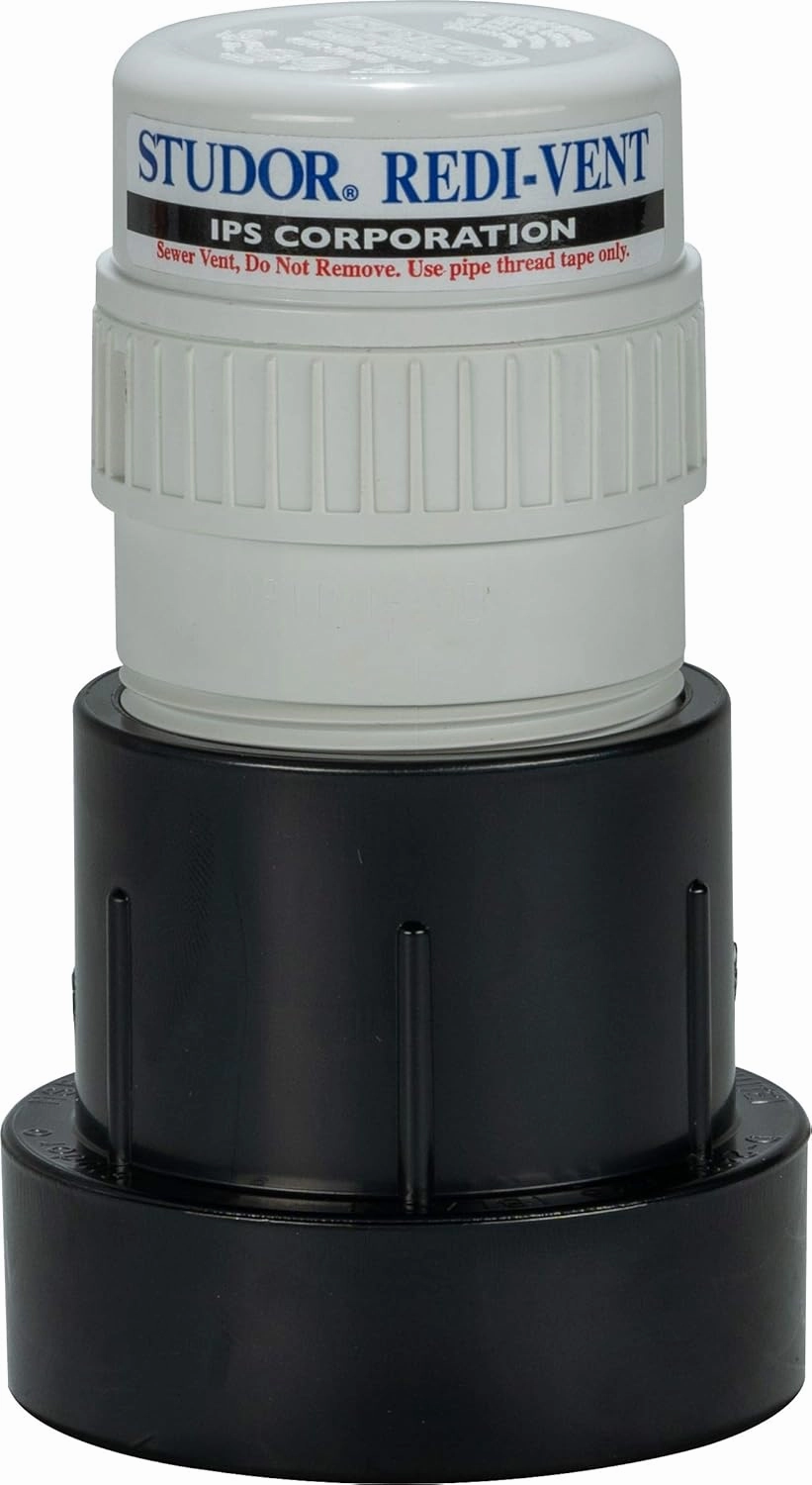 Studor 20349 Redi-Vent Air Admittance Valve with ABS Adapter, 1-1/2- or 2-Inch Connection