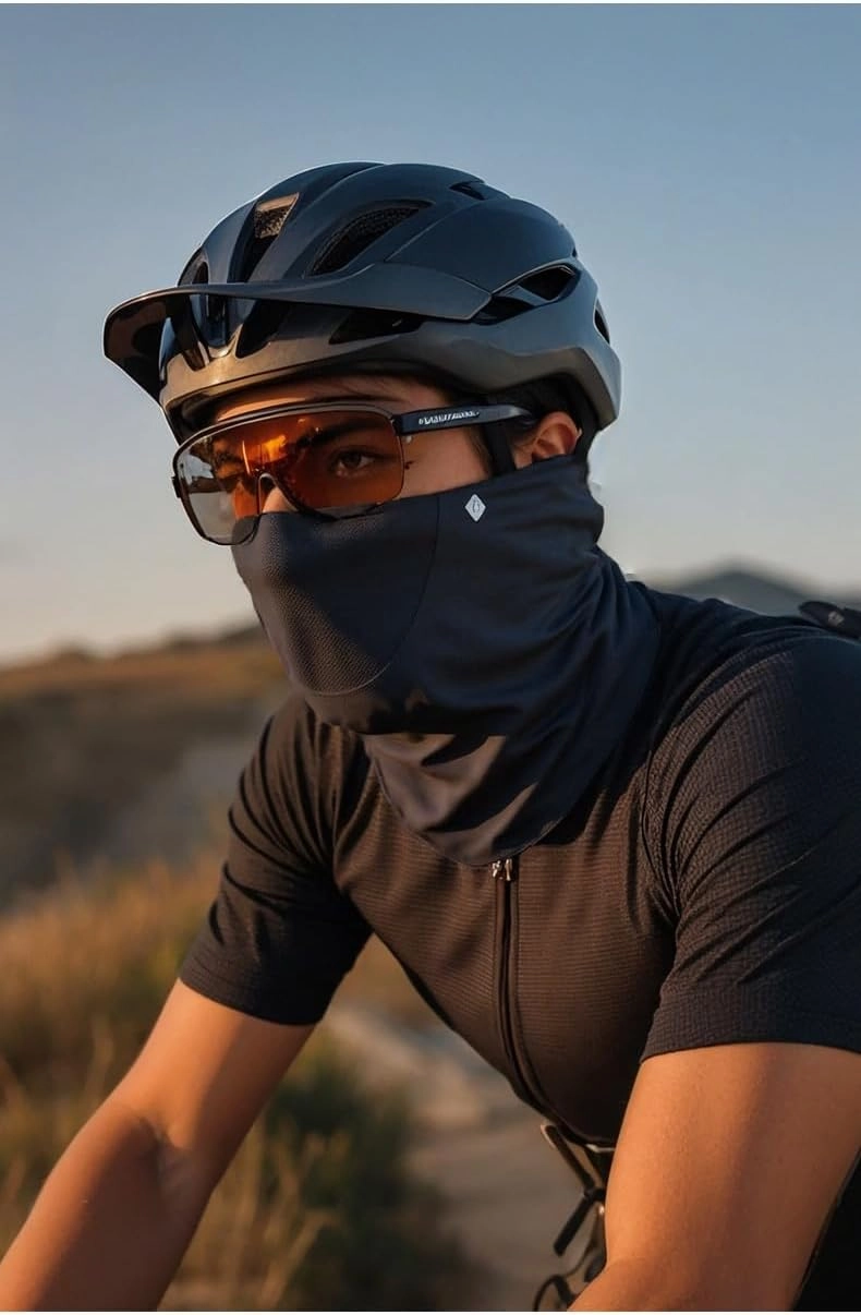 Summer Cooling Neck Gaiter Face Mask, UPF 50  Sun & Dust Protection Face Cover Scarf Breathable Men Women Outdoor