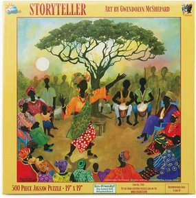 SUNSOUT INC - Storyteller - 500 pc Jigsaw Puzzle by Artist: Gwendolyn McShepard - Finished Size 19" x 19" - MPN# 71411