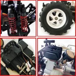 Super Large Gasoline Truck, 1/8 Scale High Speed Drift Model, 4WD Off-Road Remote Control Car, Adult Unisex Toy
