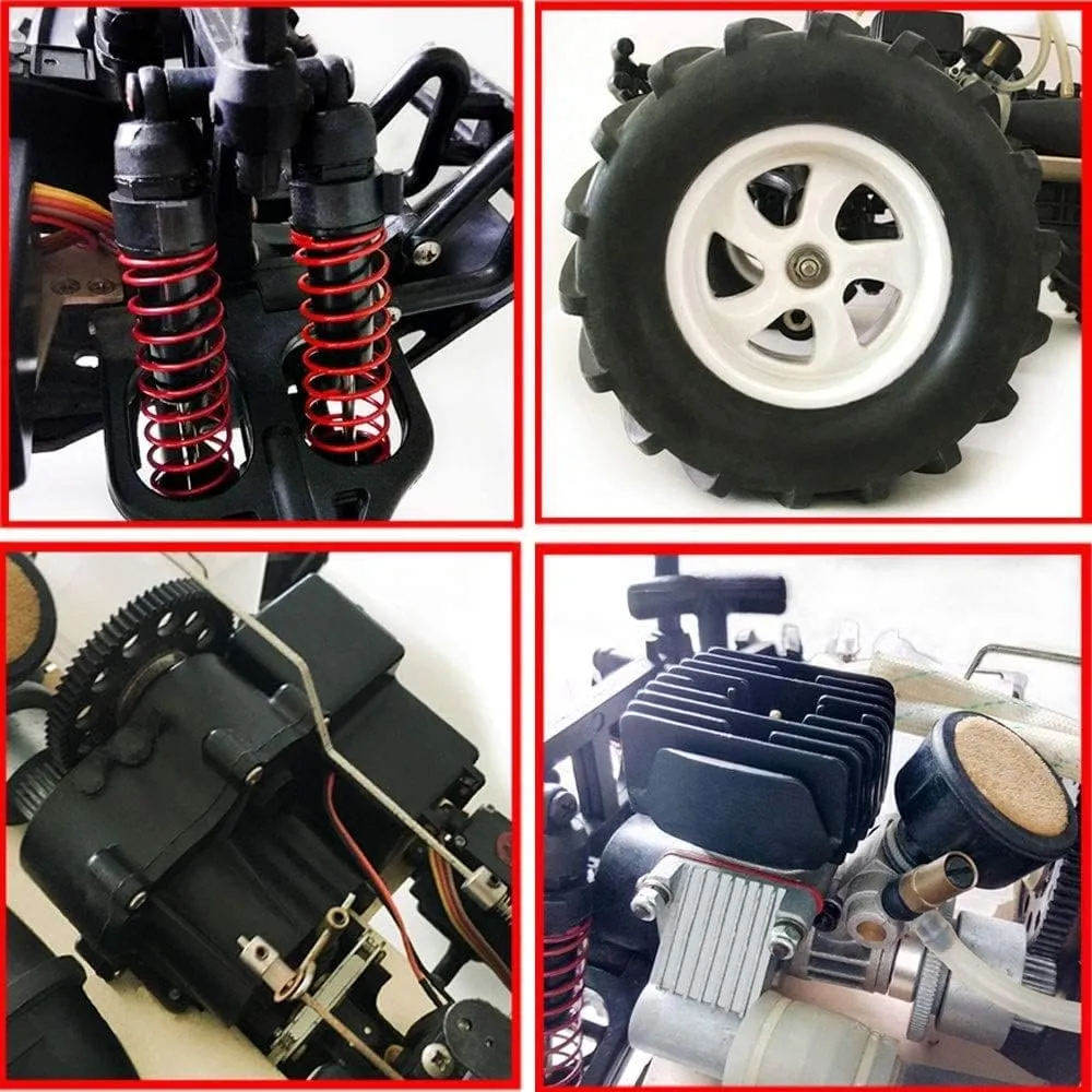 Super Large Gasoline Truck, 1/8 Scale High Speed Drift Model, 4WD Off-Road Remote Control Car, Adult Unisex Toy