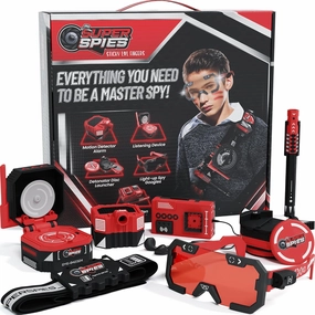 SuperSpies Secret Agent Spymaster Kit - Spy Gear Ninja Toys and Gadgets for Kids 8-12 Detective Kit