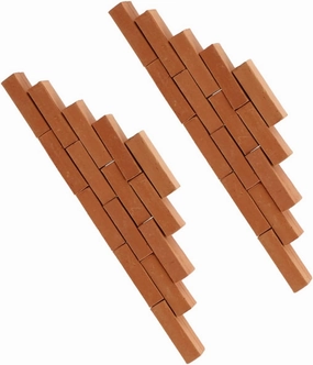 SUPVOX 50pcs Miniature Bricks Tiny Building Blocks for Boys and Girls DIY Crafting Architecture Models for Room Decor Imaginative Play