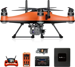 SwellPro FD3, Fisherman FD3 Fishing Drone with Bait Release 4.4LBS Payload, 1.3KM Long Casting Range, Auto Drop & Return, IP67 Waterproof Best Drone with 4K Camera for Adults (Advanced Set)
