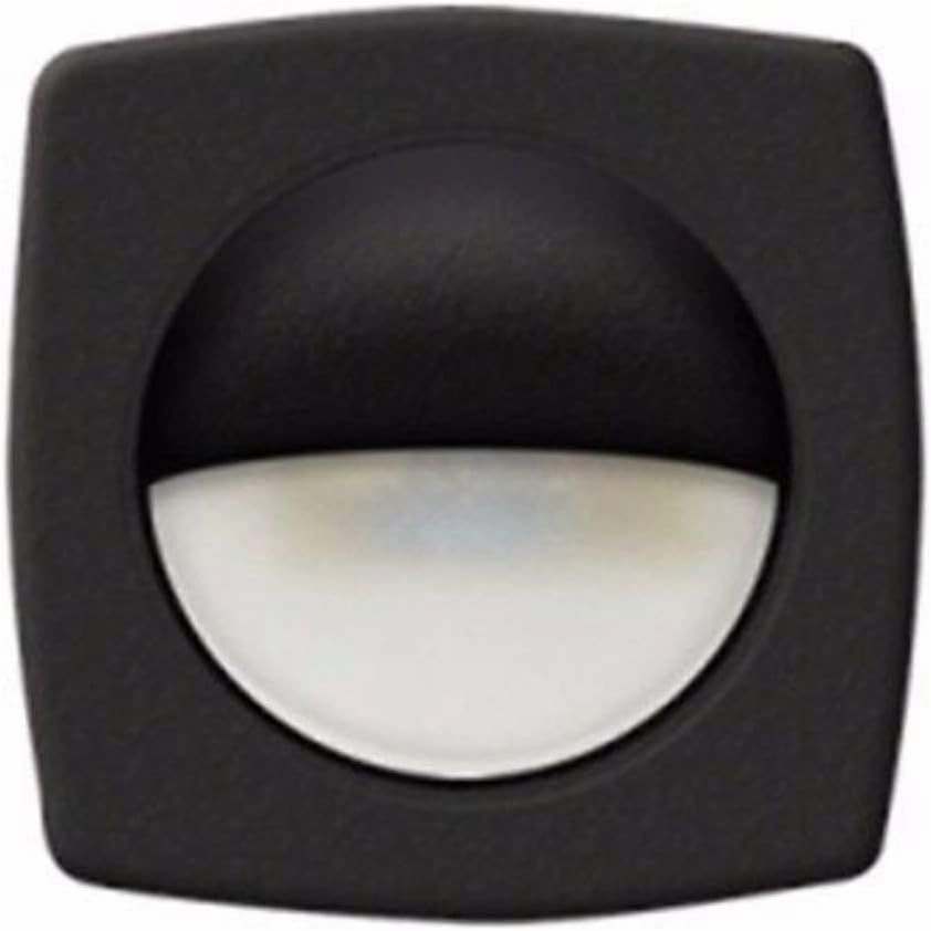 T-H Marine LED Courtesy Companion Way Light - Square Lights Offer Enhanced Night Vision for Boat Interior, Deck, or Cockpit - Multi-Purpose Use and Low Power Draw - Black