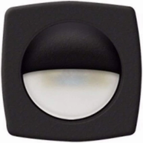 T-H Marine LED Courtesy Companion Way Light - Square Lights Offer Enhanced Night Vision for Boat Interior, Deck, or Cockpit - Multi-Purpose Use and Low Power Draw - Black