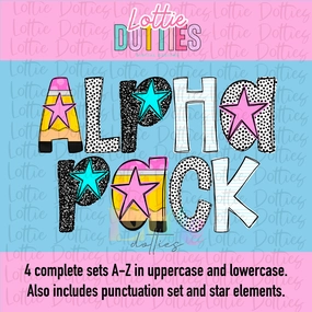Teacher Alpha  - Alpha Pack - Alphabet Clipart - Alphabet - Educator Alpha