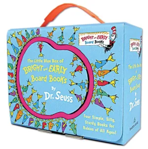 The Little Blue Boxed Set of 4 Bright and Early Board Books: Hop on Pop; Oh, the Thinks You Can Think!; Ten Apples Up On Top!; The Shape of Me and Other Stuff (Bright & Early Board Books) Board book – August 7, 2012