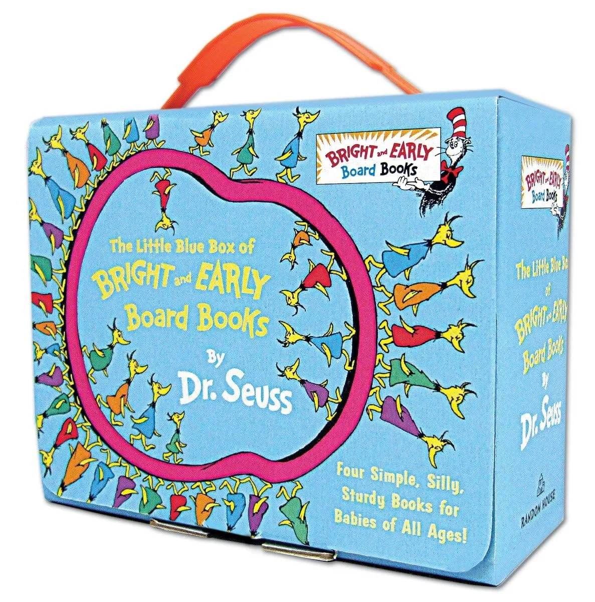 The Little Blue Boxed Set of 4 Bright and Early Board Books: Hop on Pop; Oh, the Thinks You Can Think!; Ten Apples Up On Top!; The Shape of Me and Other Stuff (Bright & Early Board Books) Board book – August 7, 2012