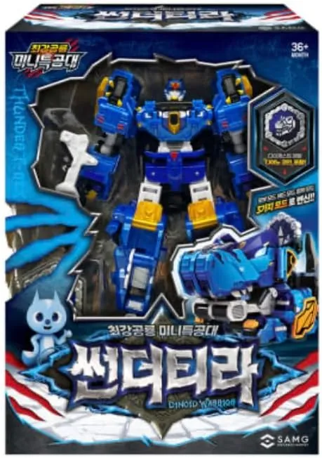 The Strongest Dinosaur Mini Force Lightning Warrior Thundertira Figure Set