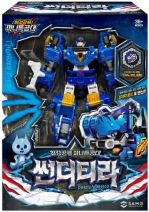 The Strongest Dinosaur Mini Force Lightning Warrior Thundertira Figure Set