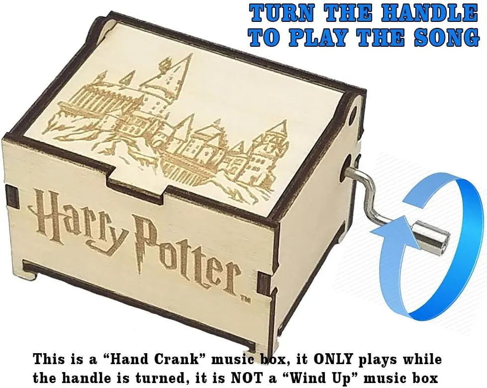 TheLaser'sEdge, Harry Potter Mini Music Box with Movies Hedwig's Theme, Gifts for Women, Men, Birthday, Christmas, Mother’s Day, Anniversary or Merchandise Decor - Sirius Black Ones Quote