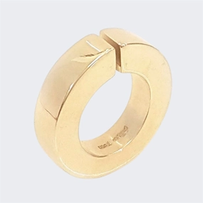 Thin Flat Bronze Split Shank Ring 7mm