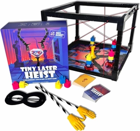Tiny Laser Heist – Hilarious 3D Heist Game, Outsmart & Negotiate for The Loot, Fun Cooperative Board Game for Ages 12 , Perfect for Game Nights & Parties, 3-6 Players
