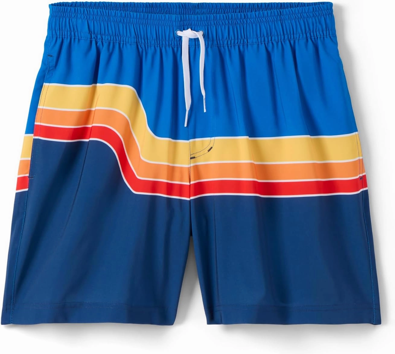 Tipsy Elves Men's Stretch Swim Trunks 7 Inch Inseam 4-Way Stretch with Mesh Liner - Quick-Dry Funny Swimwear Bathing Suit