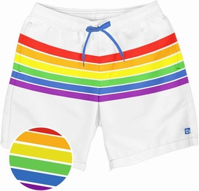 Tipsy Elves Men's Swim Trunks 7 Inch Inseam Classic Fit with Mesh Liner - Quick-Dry Funny Swimwear Bathing Suit
