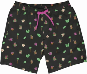 Tipsy Elves Men's Swim Trunks 7 Inch Inseam Classic Fit with Mesh Liner - Quick-Dry Funny Swimwear Bathing Suit