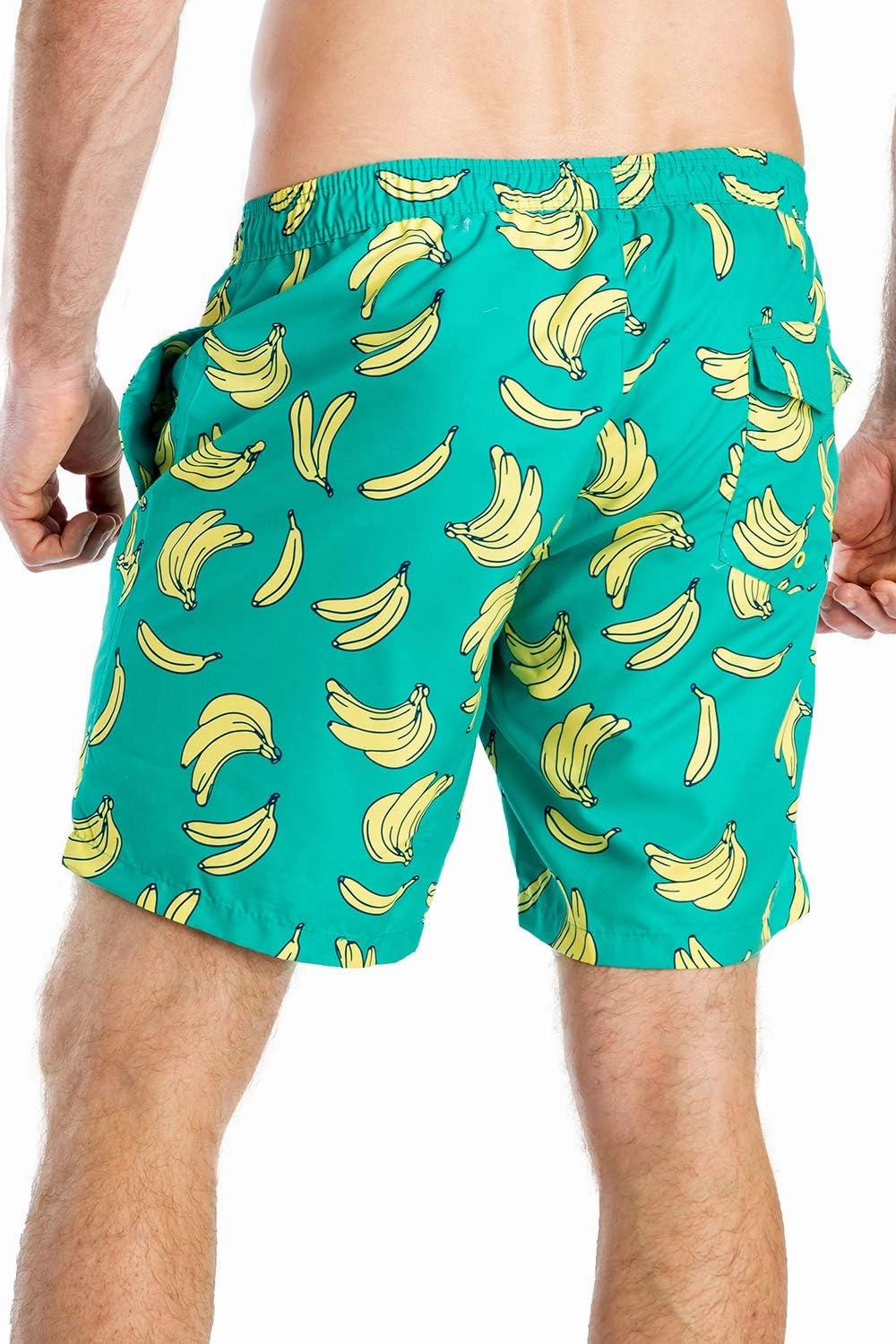 Tipsy Elves Men's Swim Trunks 7 Inch Inseam Classic Fit with Mesh Liner - Quick-Dry Funny Swimwear Bathing Suit