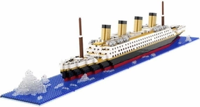 Titanic Ship Model Building Block Set with 1878Pcs Micro Mini Blocks, DIY Educational Toy for Adults and Kids