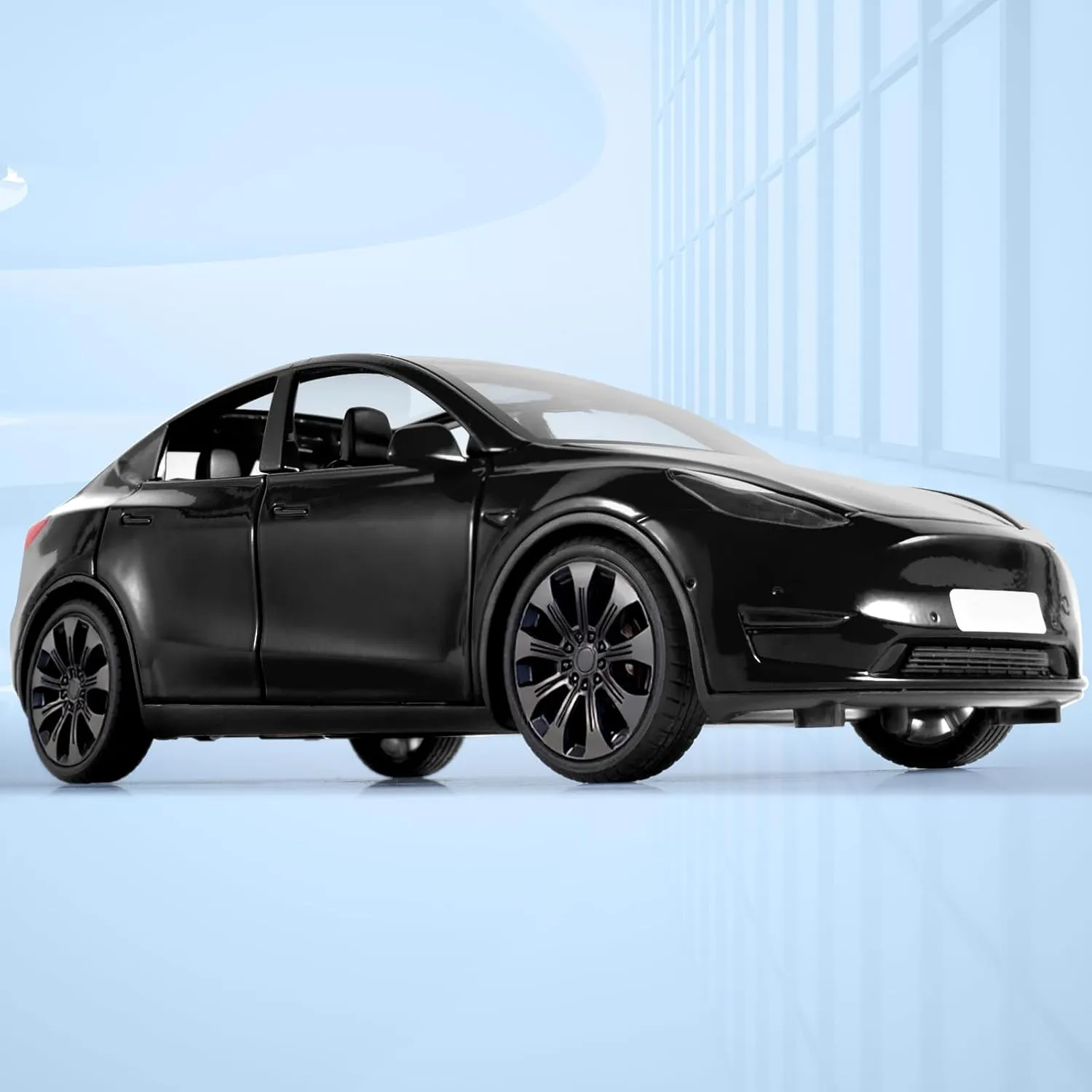 Toy Cars for Boys Diecast Car 1 24 Scale Y Toy Car,Collectible Die Cast Model Cars,Metal Pull Back Cars with Lights and Sounds,Toy Cars for Boys Age 4-7（Black）